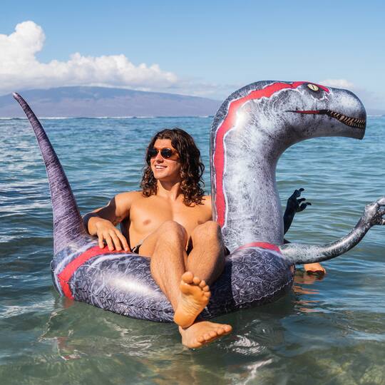 PoolCandy RealPrint® Velociraptor Dinosaur Pool Tube